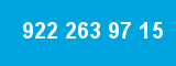 922 263 97 15